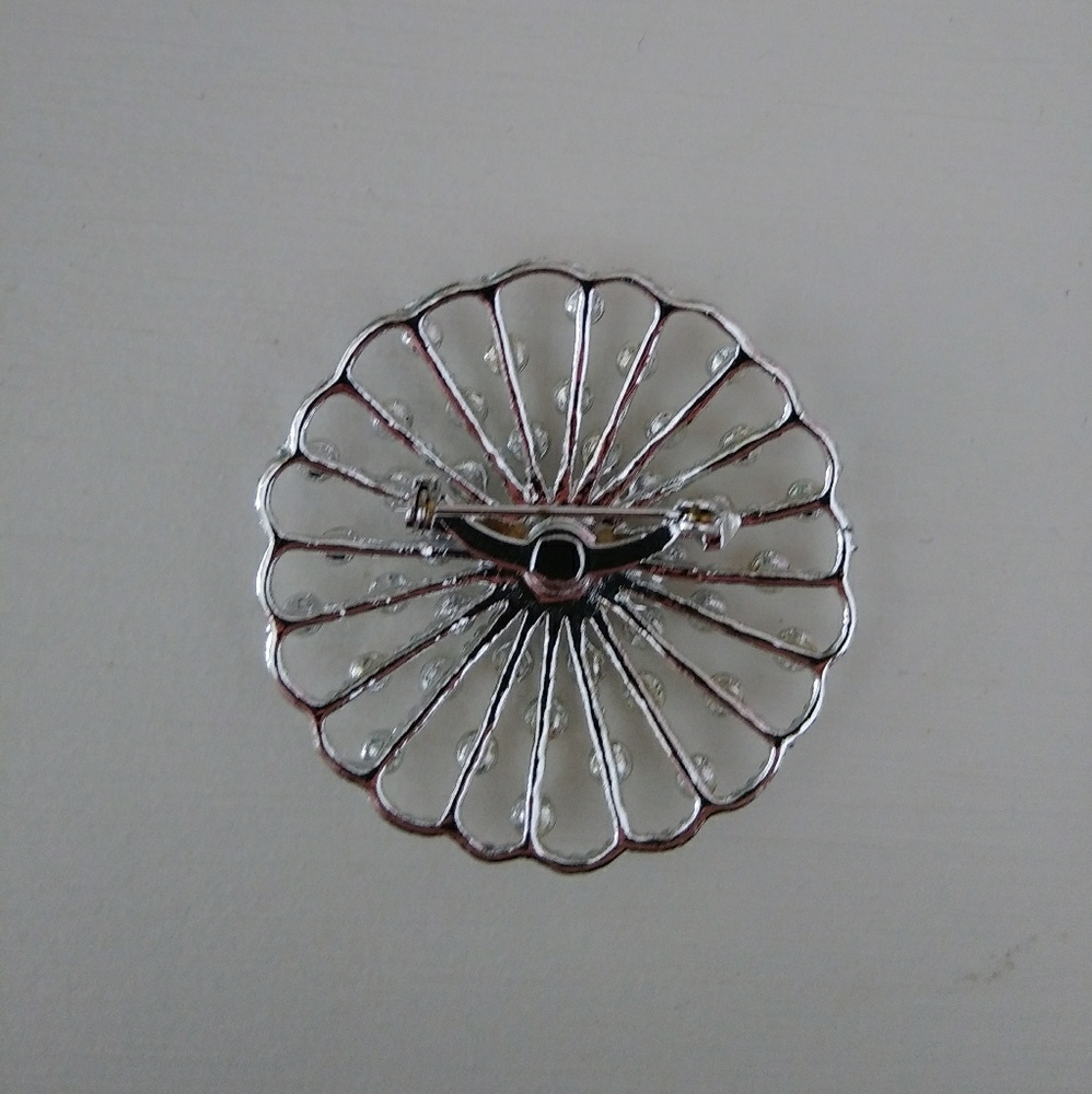 Crystal Rhinestone Brooch - Picture 2 of 2